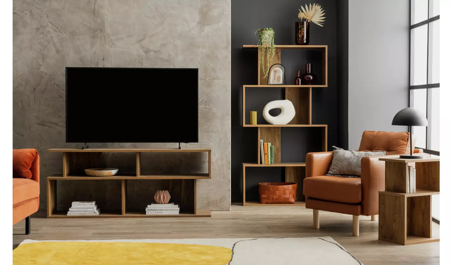 Assembled Habitat Nomad Block TV Unit - Oak